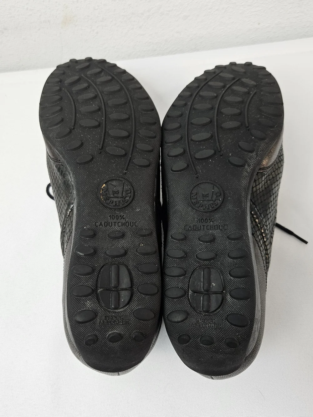 Mephisto Women's Metallic Olive Lace-Up Comfort Shoes Size 8.5